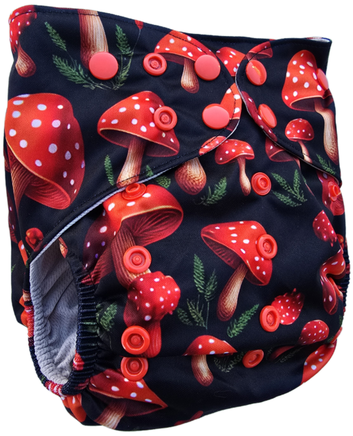 Amanita Delight - Moisture Wicking Pocket Cloth Diapers - AWJ (OS)