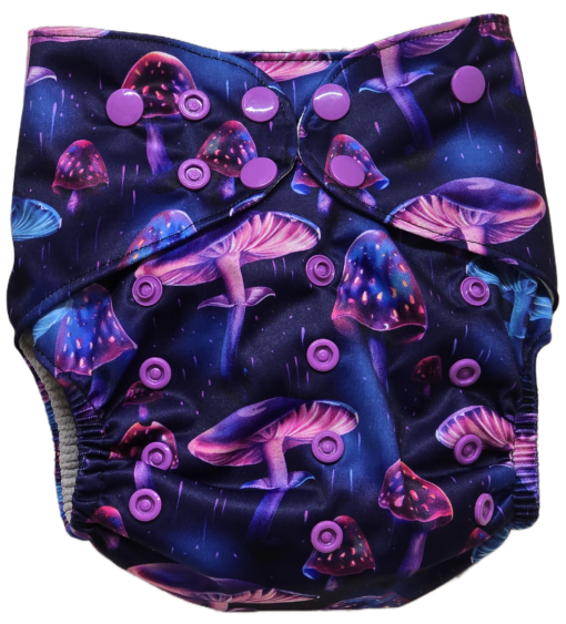 Purple Rain - Moisture Wicking Pocket Cloth Diapers - AWJ (OS) - Image 2