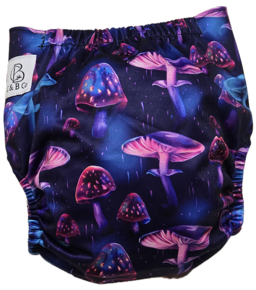 Purple Rain - Moisture Wicking Pocket Cloth Diapers - AWJ (OS)