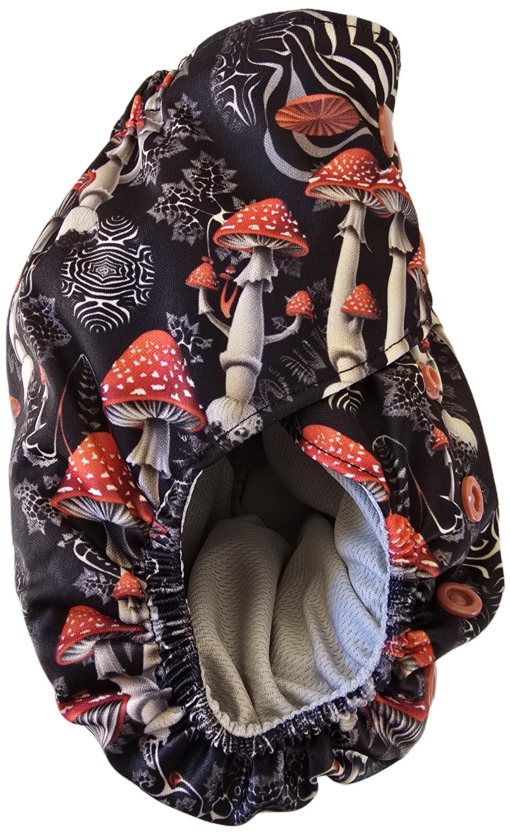 Mystical Mushroom Maze - Moisture Wicking Pocket Cloth Diapers - AWJ (OS) - Image 5