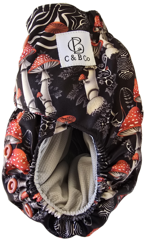 Mystical Mushroom Maze - Moisture Wicking Pocket Cloth Diapers - AWJ (OS) - Image 7