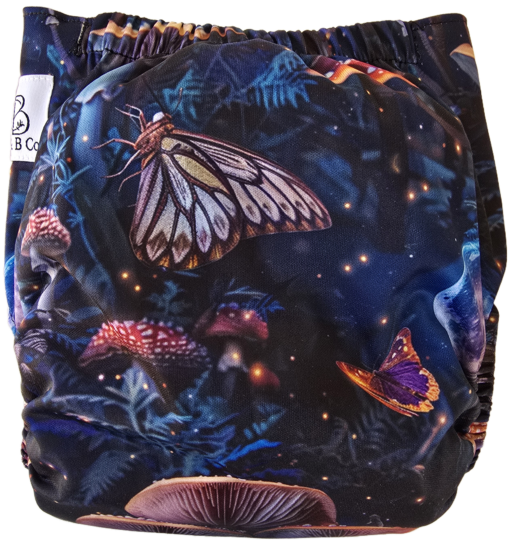 Moonlit Grove - Moisture Wicking Pocket Cloth Diapers - AWJ (OS)