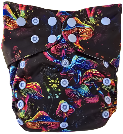 Shroomlit Dreams - Moisture Wicking Pocket Cloth Diapers - AWJ (OS) - Image 2