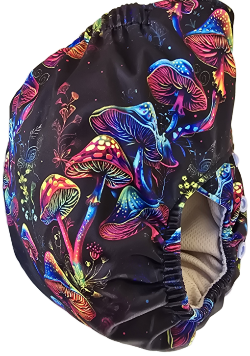 Shroomlit Dreams - Moisture Wicking Pocket Cloth Diapers - AWJ (OS) - Image 5