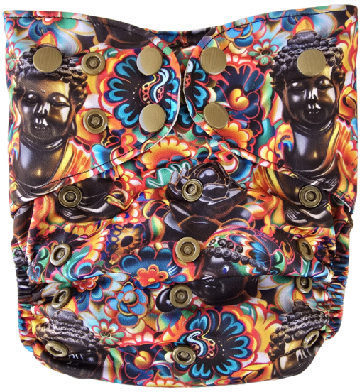 Buddha Baby - Moisture Wicking Pocket Cloth Diapers - AWJ (OS) - Image 2