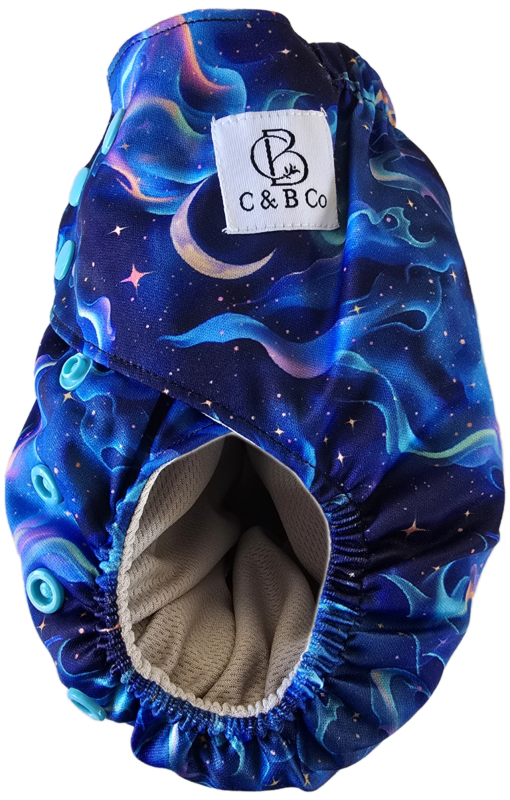 Stardust Nebula - Moisture Wicking Pocket Cloth Diapers - AWJ (OS) - Image 4