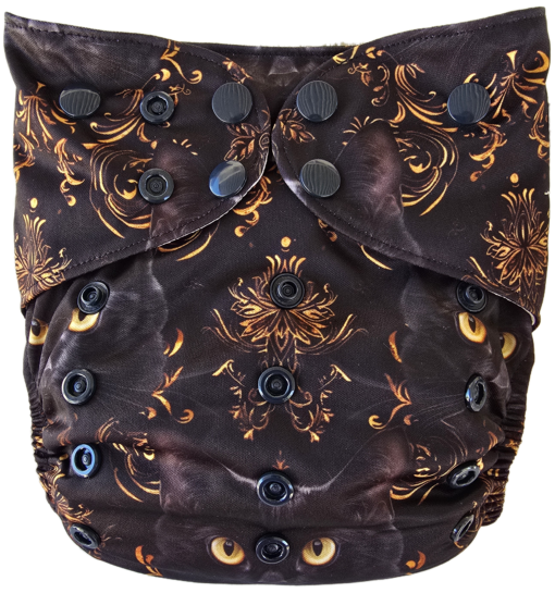 Feline Filigree - Moisture Wicking Pocket Cloth Diapers - AWJ (OS) - Image 2