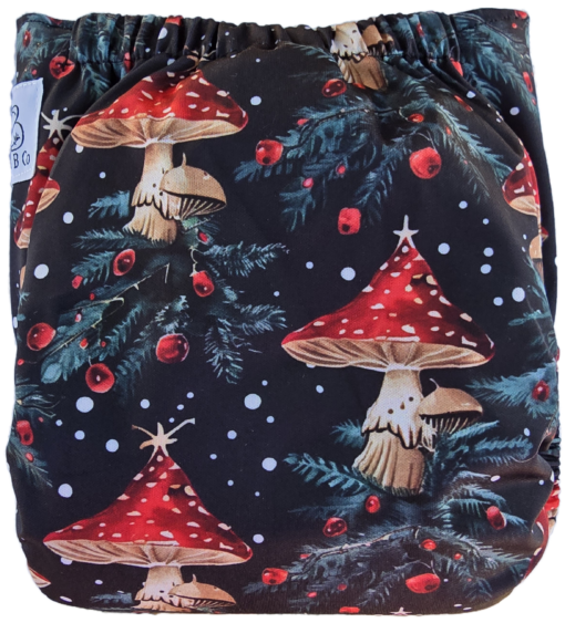 Merry Mushrooms - Moisture Wicking Pocket Cloth Diapers - AWJ (OS)