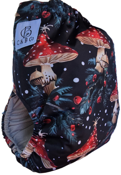 Merry Mushrooms - Moisture Wicking Pocket Cloth Diapers - AWJ (OS) - Image 7