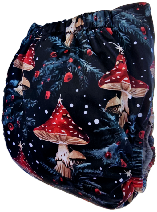 Merry Mushrooms - Moisture Wicking Pocket Cloth Diapers - AWJ (OS) - Image 4