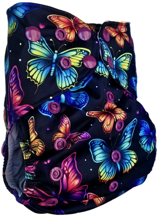 Neon Flutter - Moisture Wicking Pocket Cloth Diapers - AWJ (OS) - Image 4