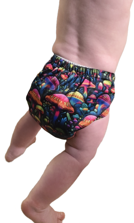 Enchanted Fungi - Moisture Wicking Pocket Cloth Diapers - AWJ (OS) - Image 8