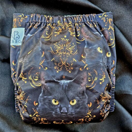 Feline Twin Cat Pack - Moisture Wicking Pocket Cloth Diapers - AWJ (OS) - Image 7