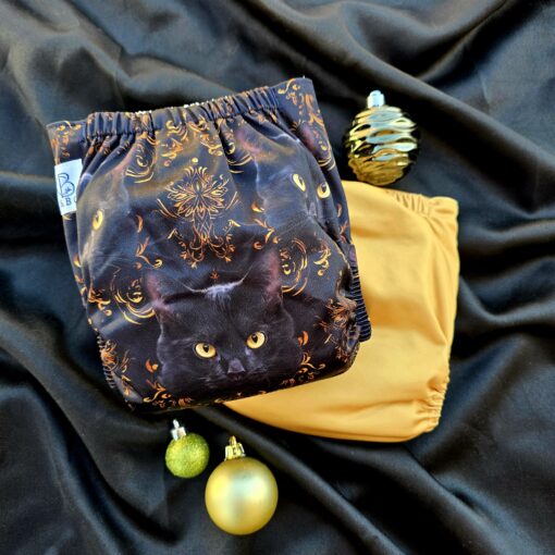 Feline Twin Cat Pack - Moisture Wicking Pocket Cloth Diapers - AWJ (OS) - Image 4