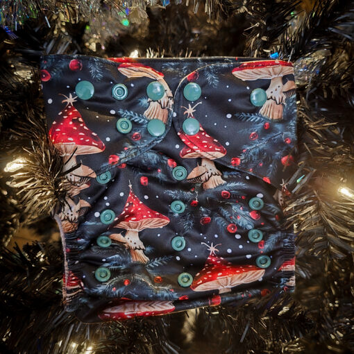 Christmas Twin Pack - Moisture Wicking Pocket Cloth Diapers - AWJ (OS) - Image 4