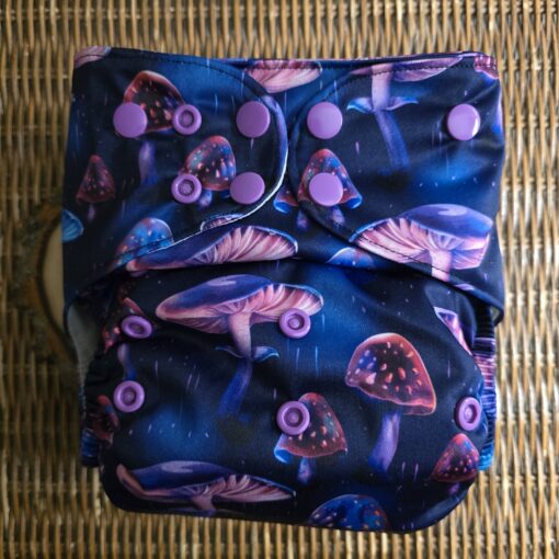 Mushroom Magic Duo - Moisture Wicking Pocket Cloth Diapers - AWJ (OS) - Image 10