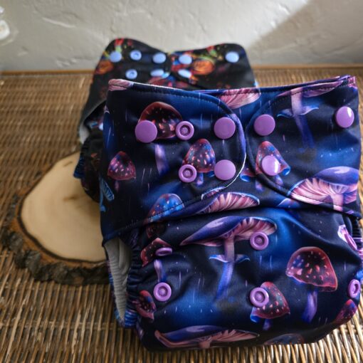 Mushroom Magic Duo - Moisture Wicking Pocket Cloth Diapers - AWJ (OS) - Image 23