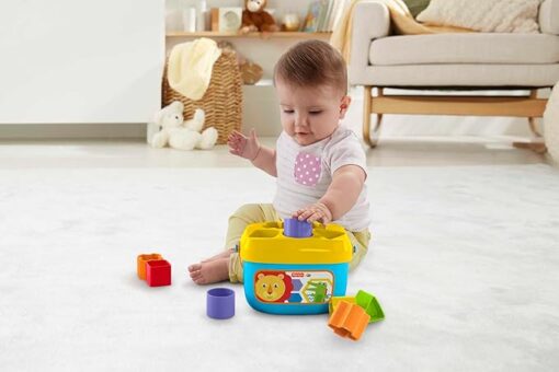 Fisher-Price Stacking Toy Baby's First Blocks Set of 10 Shapes for Sorting Play for Infants Ages 6+ Months - Image 6