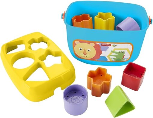 Fisher-Price Stacking Toy Baby's First Blocks Set of 10 Shapes for Sorting Play for Infants Ages 6+ Months - Image 3