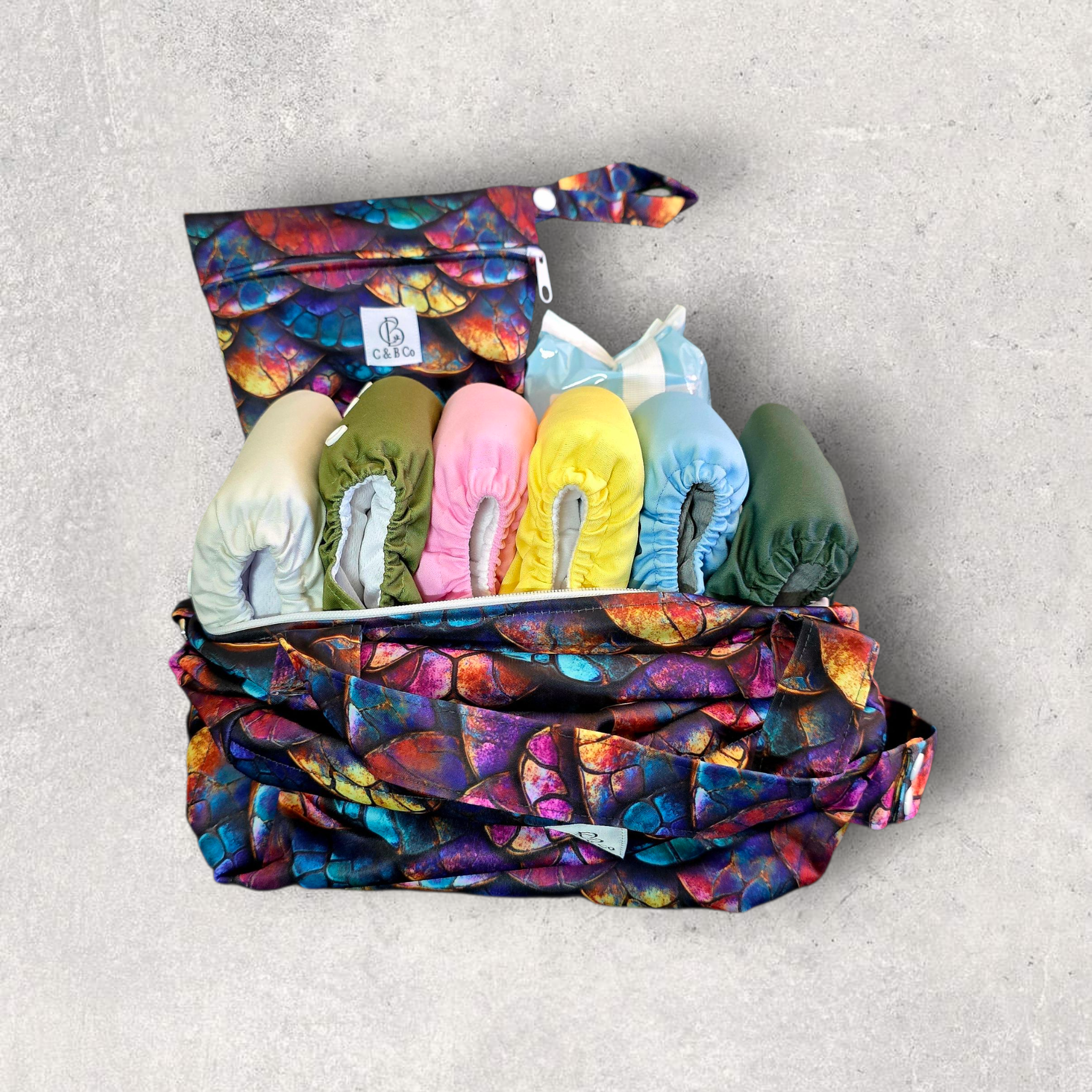Draco Magic Diaper Duffle — Waterproof Baby Bag with Matching Mini Wet Bag - Image 5