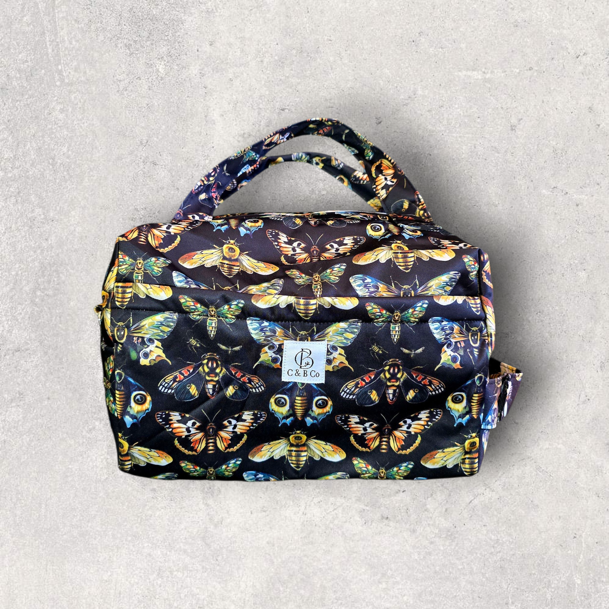 Gilded Wings Diaper Duffle — Waterproof Baby Bag with Matching Mini Wet Bag - Image 2
