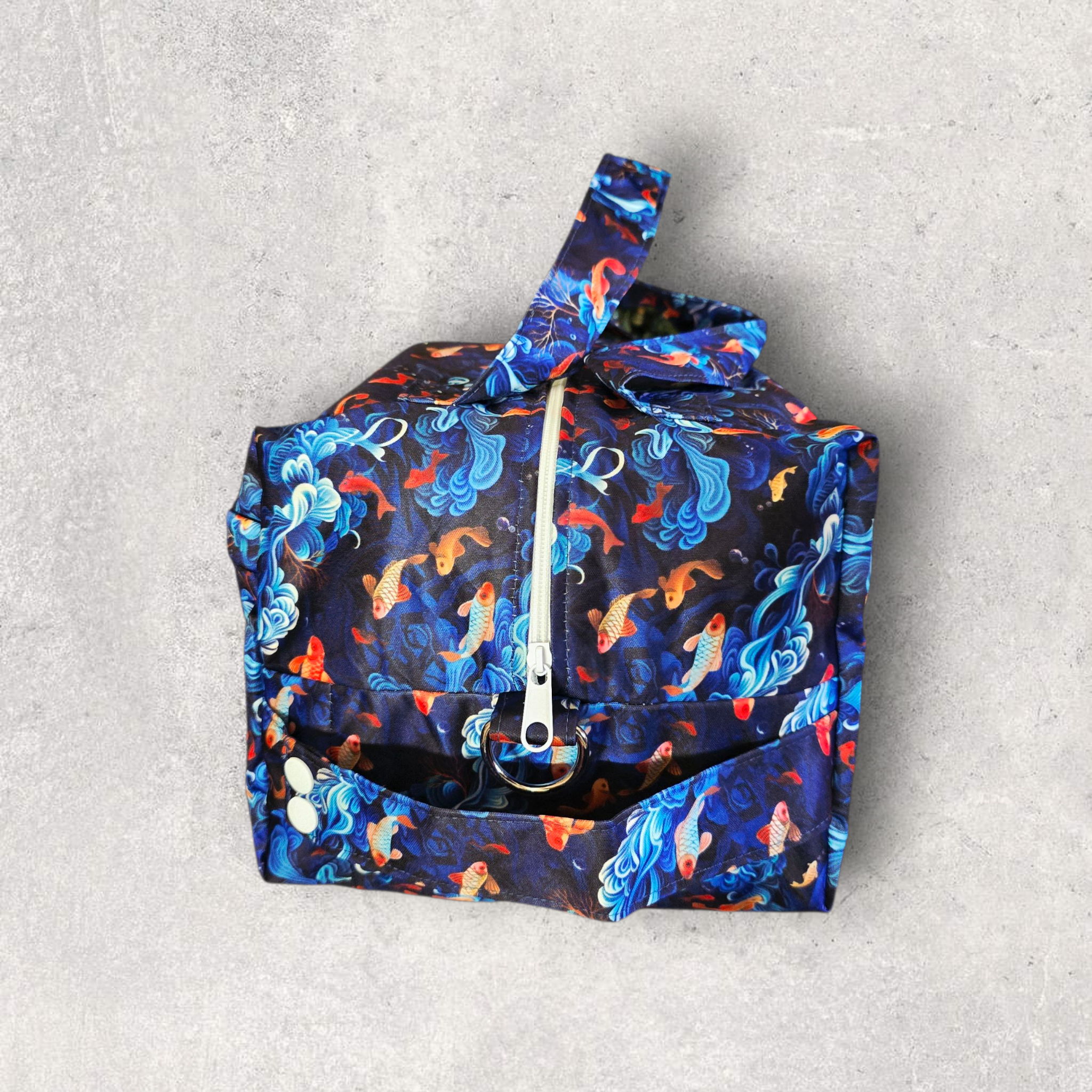 Sacred Koi Diaper Duffle — Waterproof Baby Bag with Matching Mini Wet Bag - Image 7