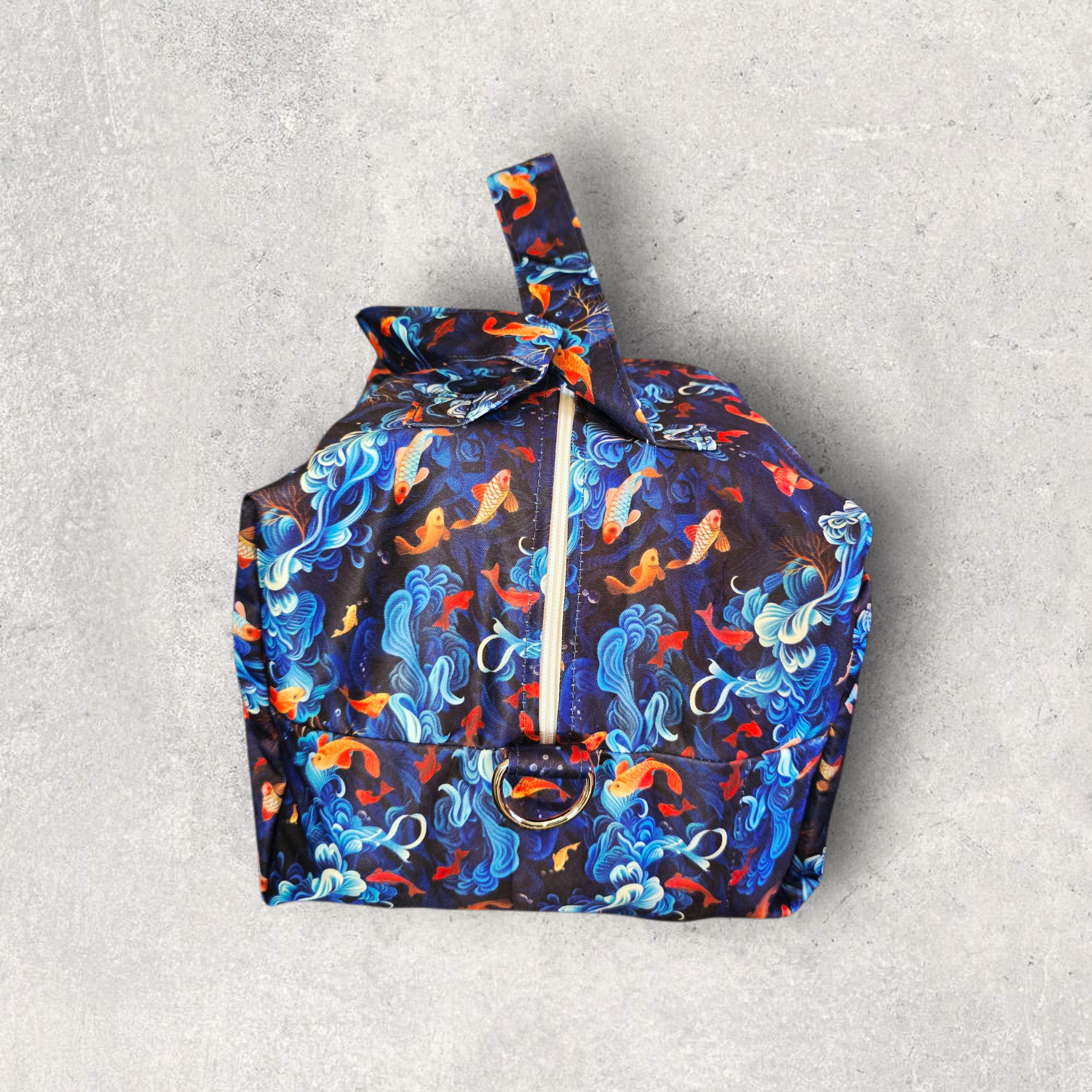 Sacred Koi Diaper Duffle — Waterproof Baby Bag with Matching Mini Wet Bag - Image 6